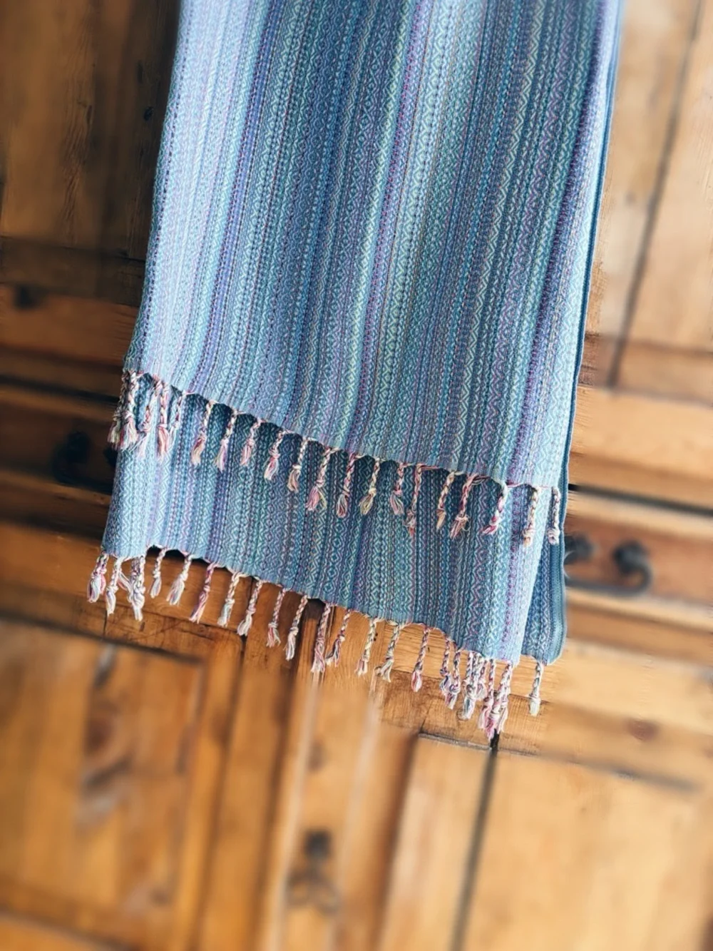Pre-loved Vintage Bay Laurel Turkish Peshtemal Towel / Wrap